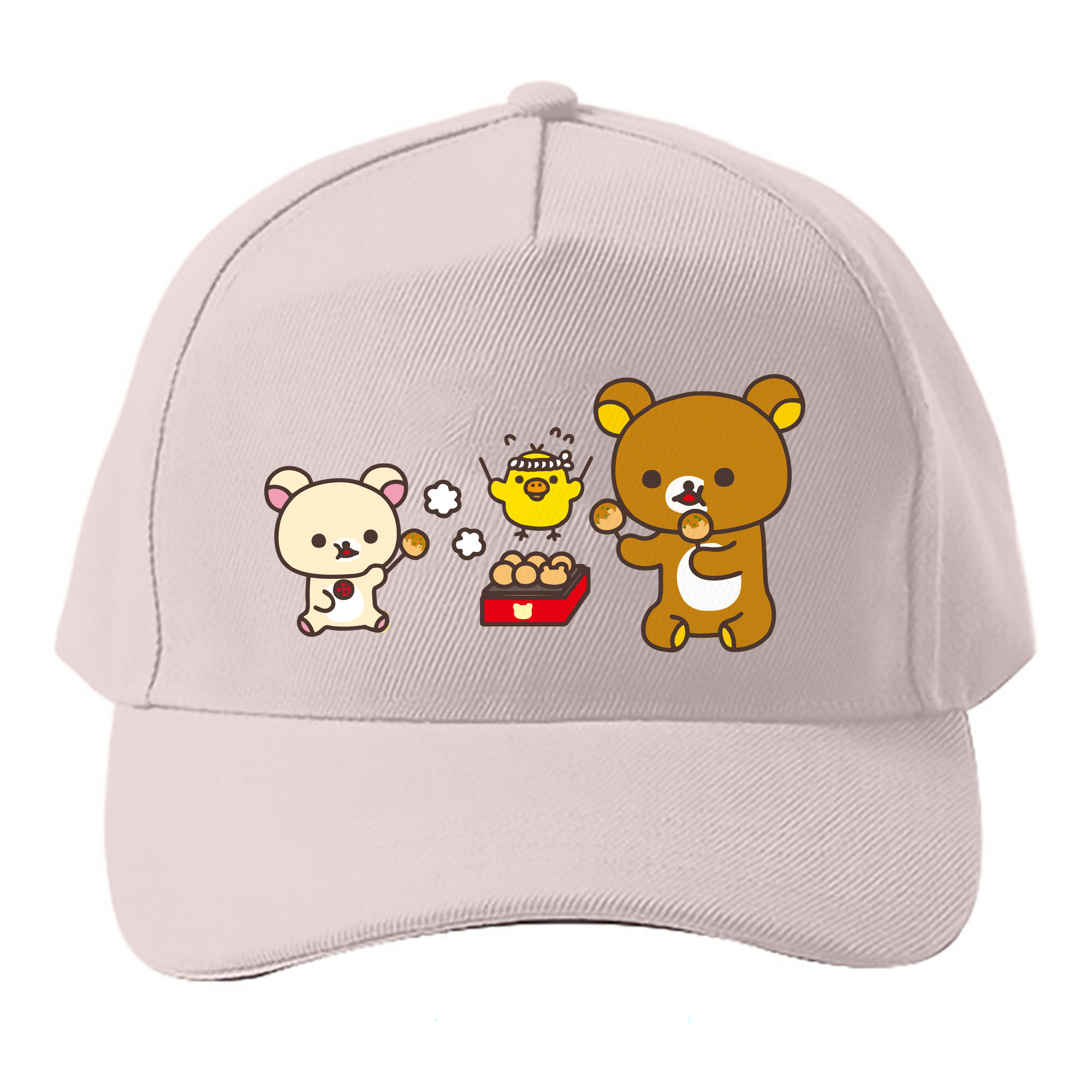 （画像用） リラックマ リラックマ キイロイトリ Rilakkuma Korilakkuma Kiiroitori ベースボールキャップ 綿100％ 男女兼用 帽子 スポーツ